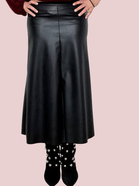 FEMALE - GONNA LUNGA IN ECOPELLE