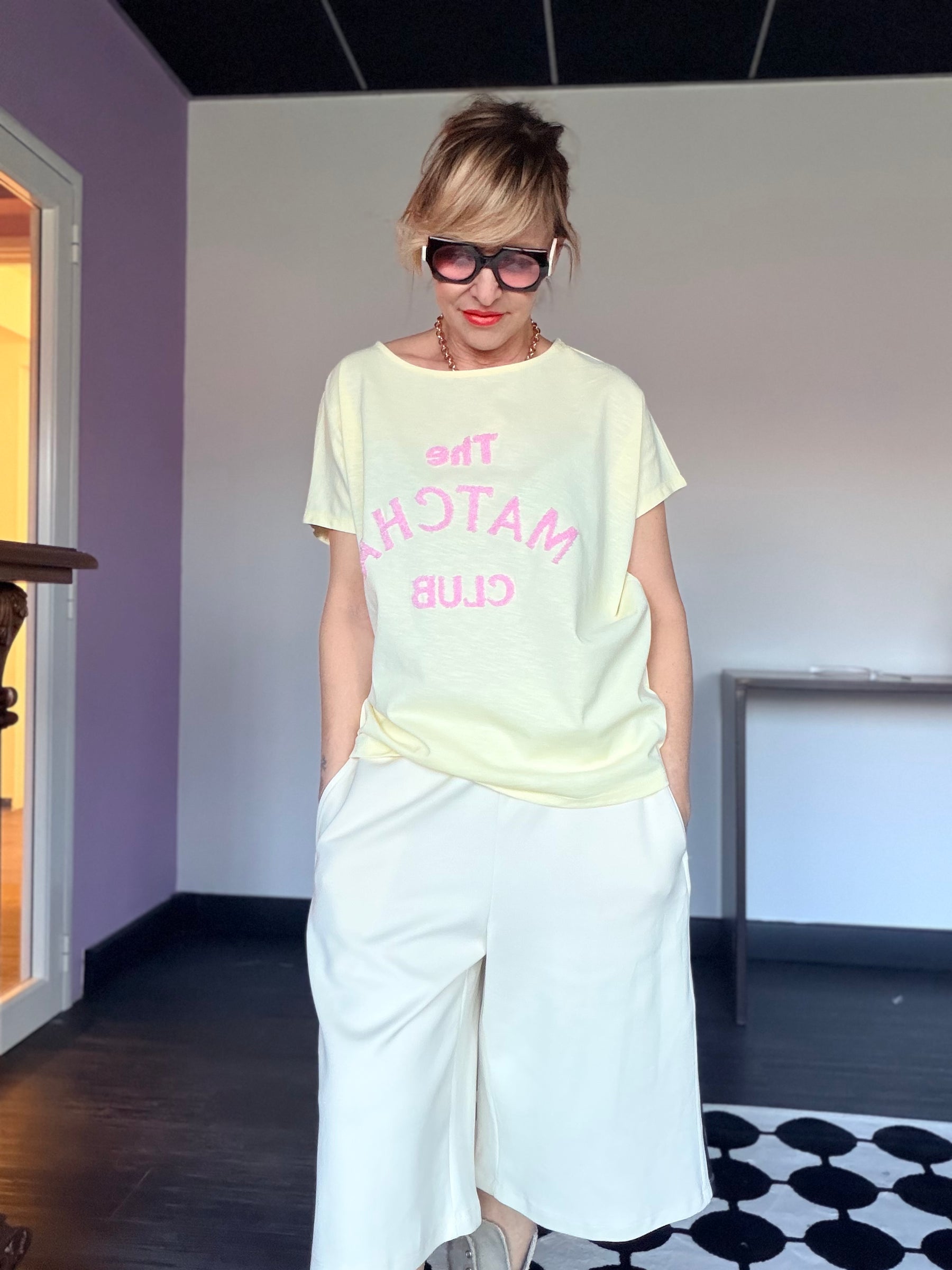 T-Shirt The Matcha Club — Stampa Specchio