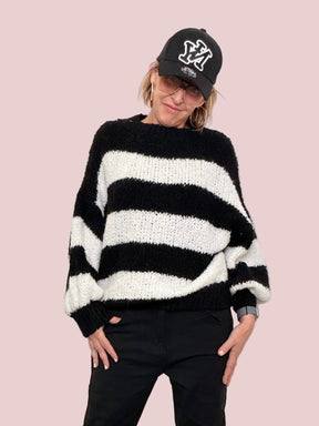 FEMALE - MAGLIA A RIGHE MORBIDONA