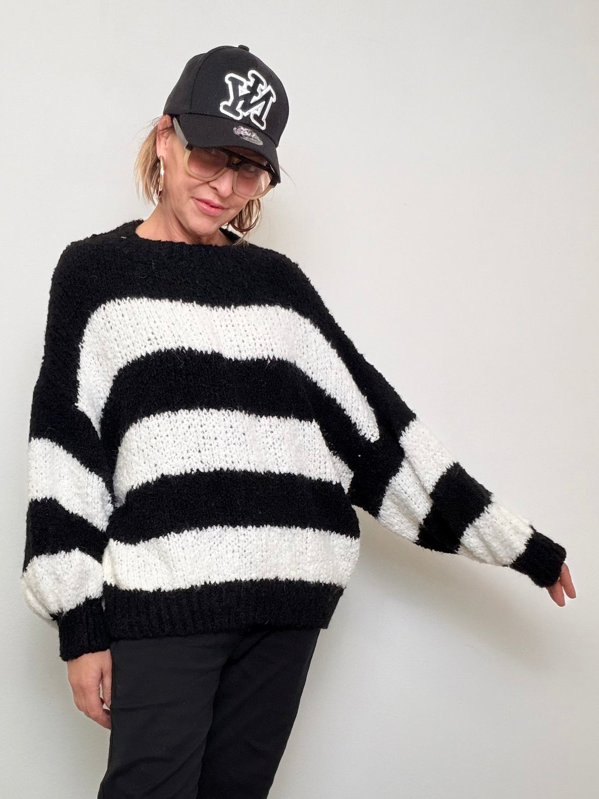 FEMALE - MAGLIA A RIGHE MORBIDONA