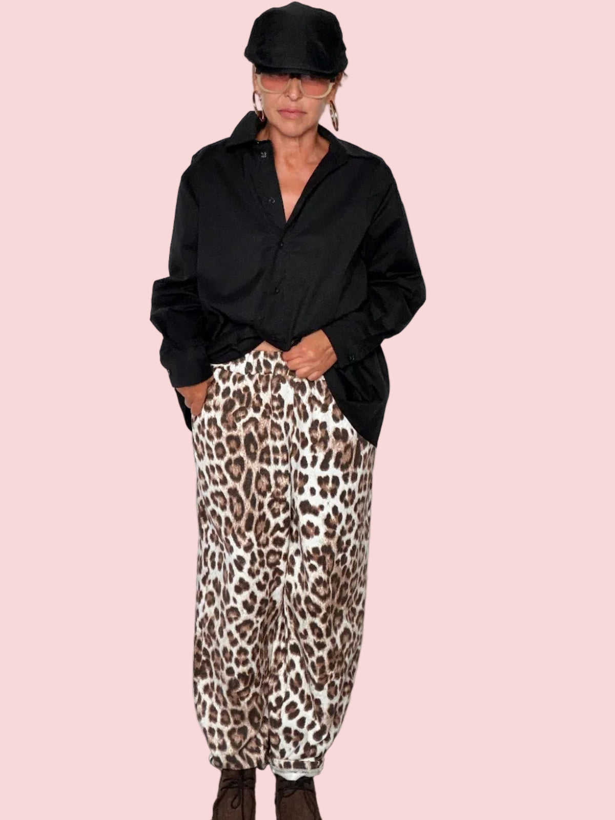 Pantalone Leopardato Harem