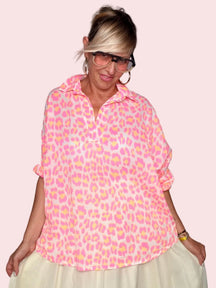 Camicia Maculata Rosa Lilla