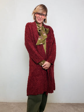 FEMALE - Cardigan lungo morbido boucle