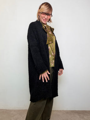 FEMALE - Cardigan lungo morbido boucle