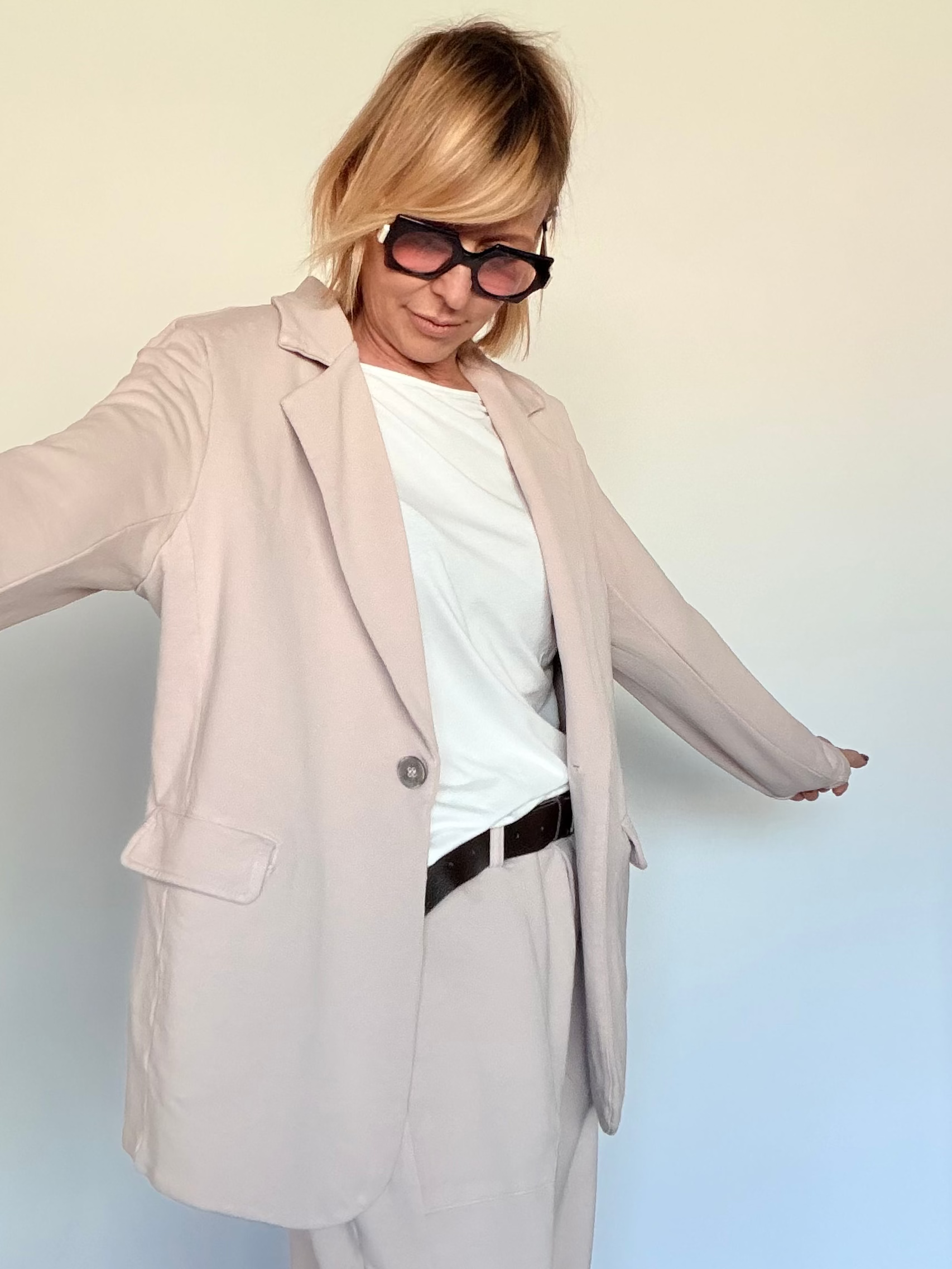 Blazer Oversize in felpa