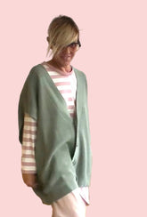 Gilet Smanicato Over in Maglia
