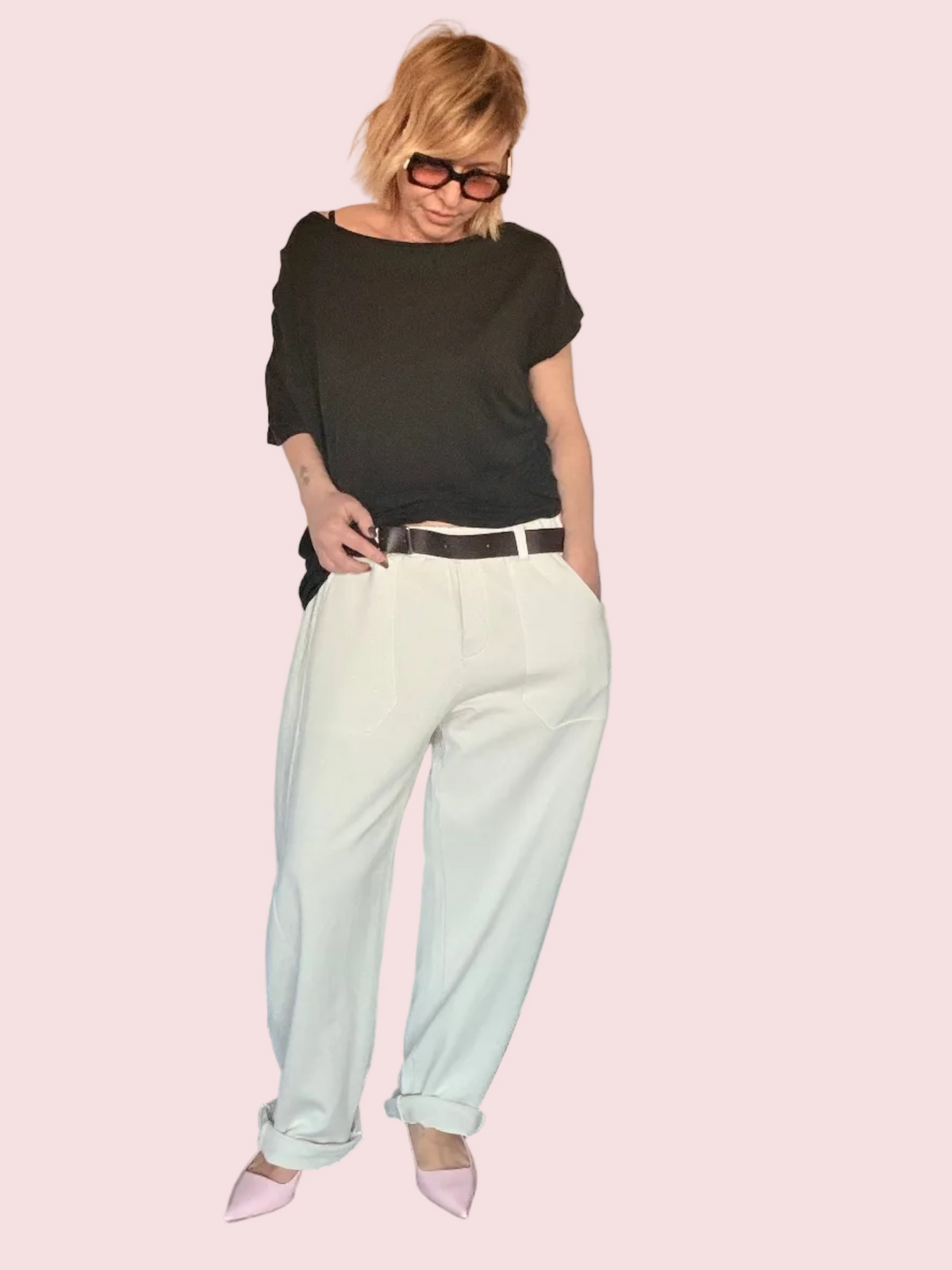 Pantalone Morbido in felpa over