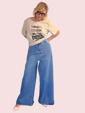 Jeans Wide Leg High Waist