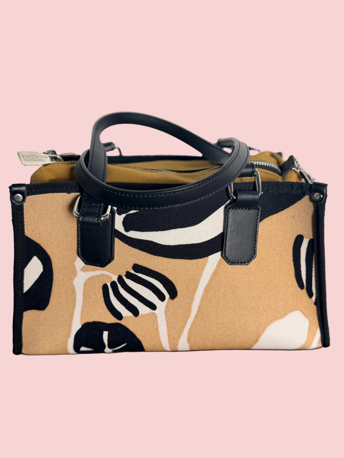 B. Florence Bag — Boston Bag con Print Astratto