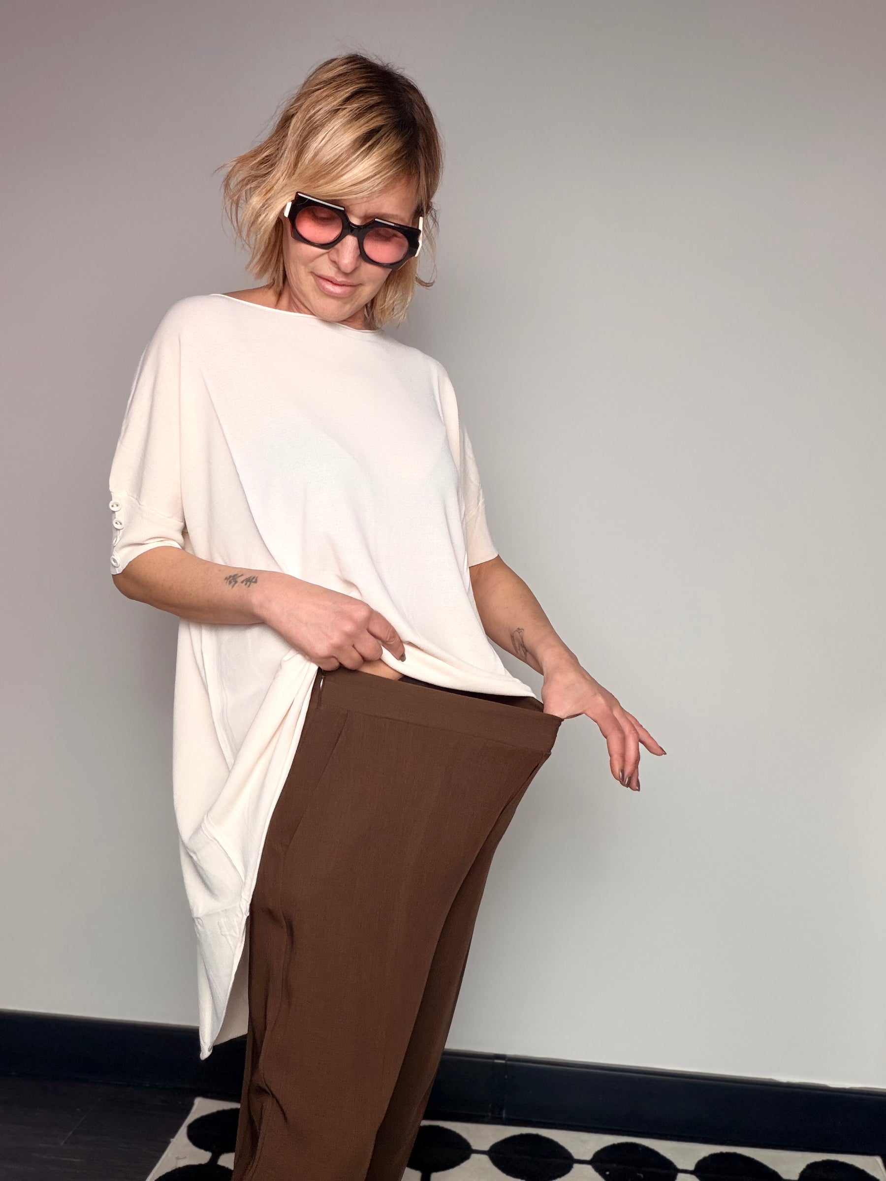 Pantalone Fluido Sigaretta