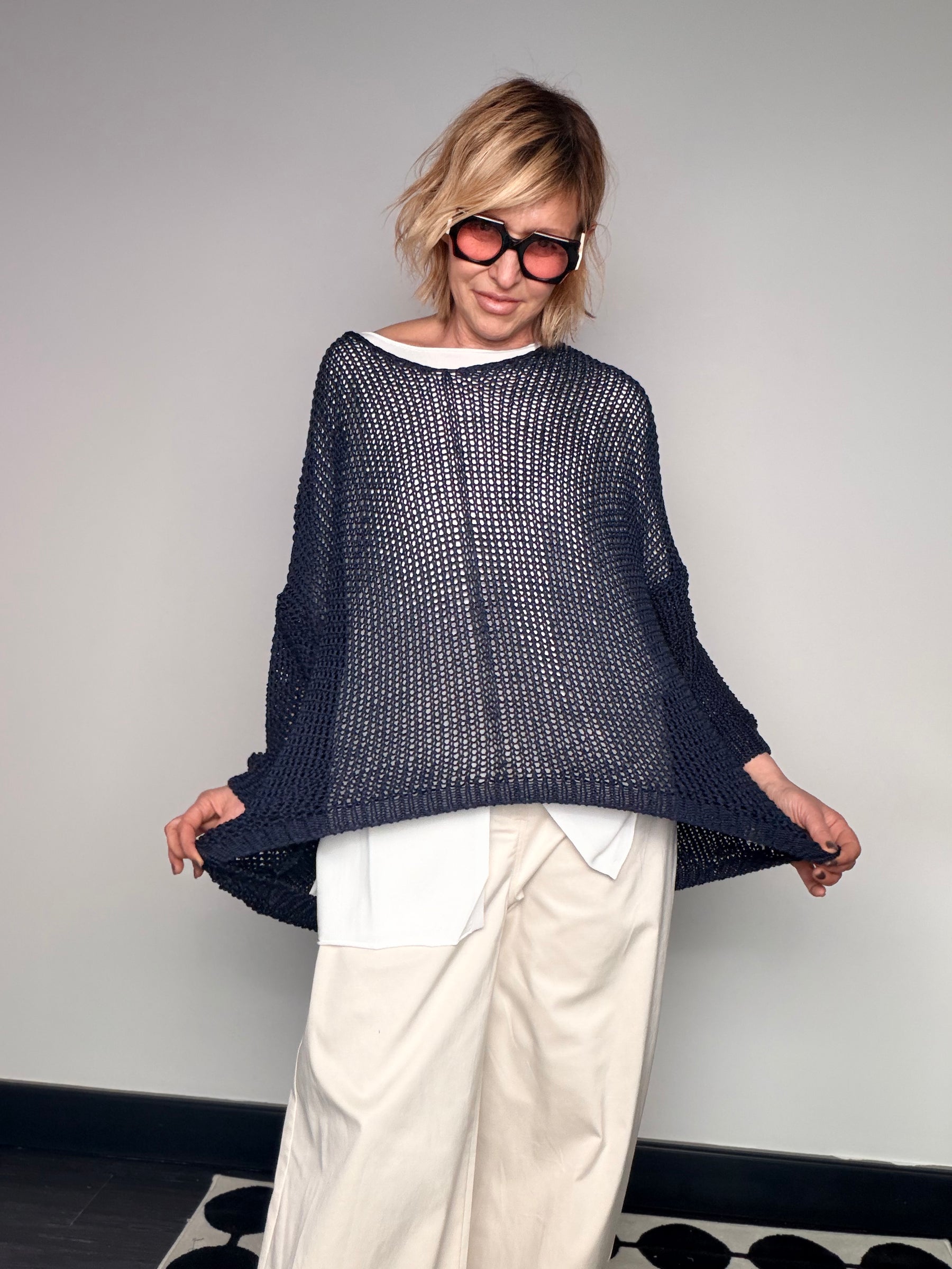 Maglia a Rete Oversize