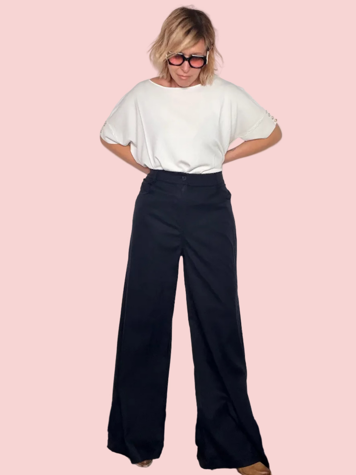 Pantalone Ampio in Cotone