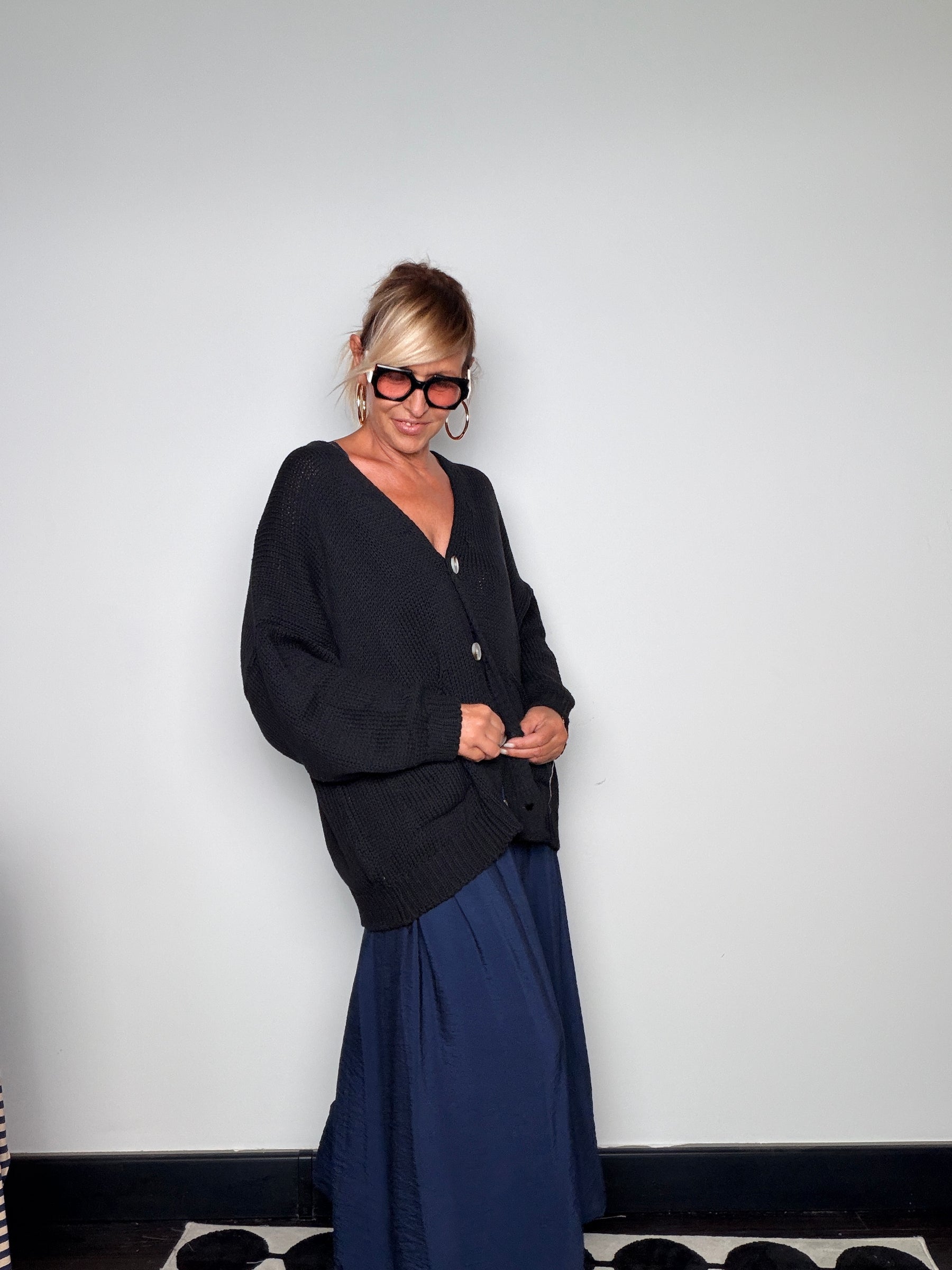 Cardigan Over in Maglia