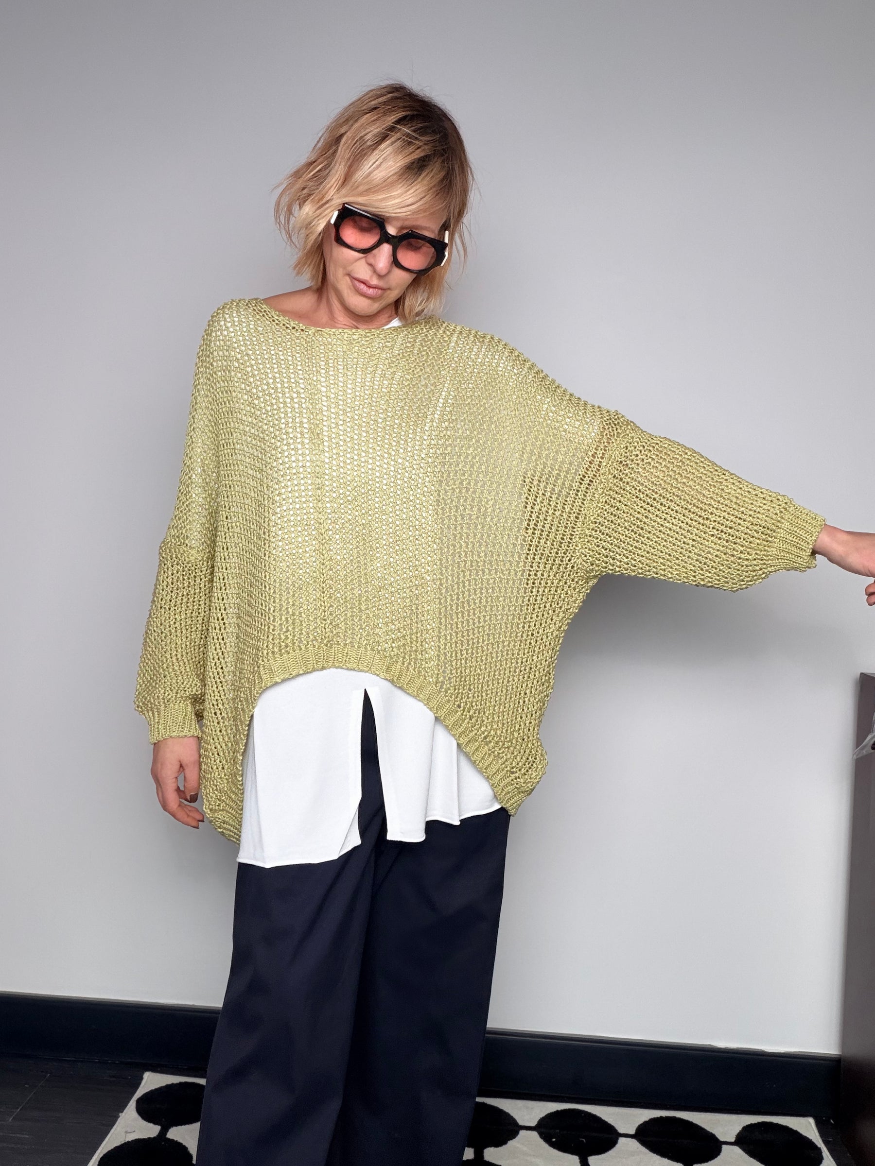 Maglia a Rete Oversize