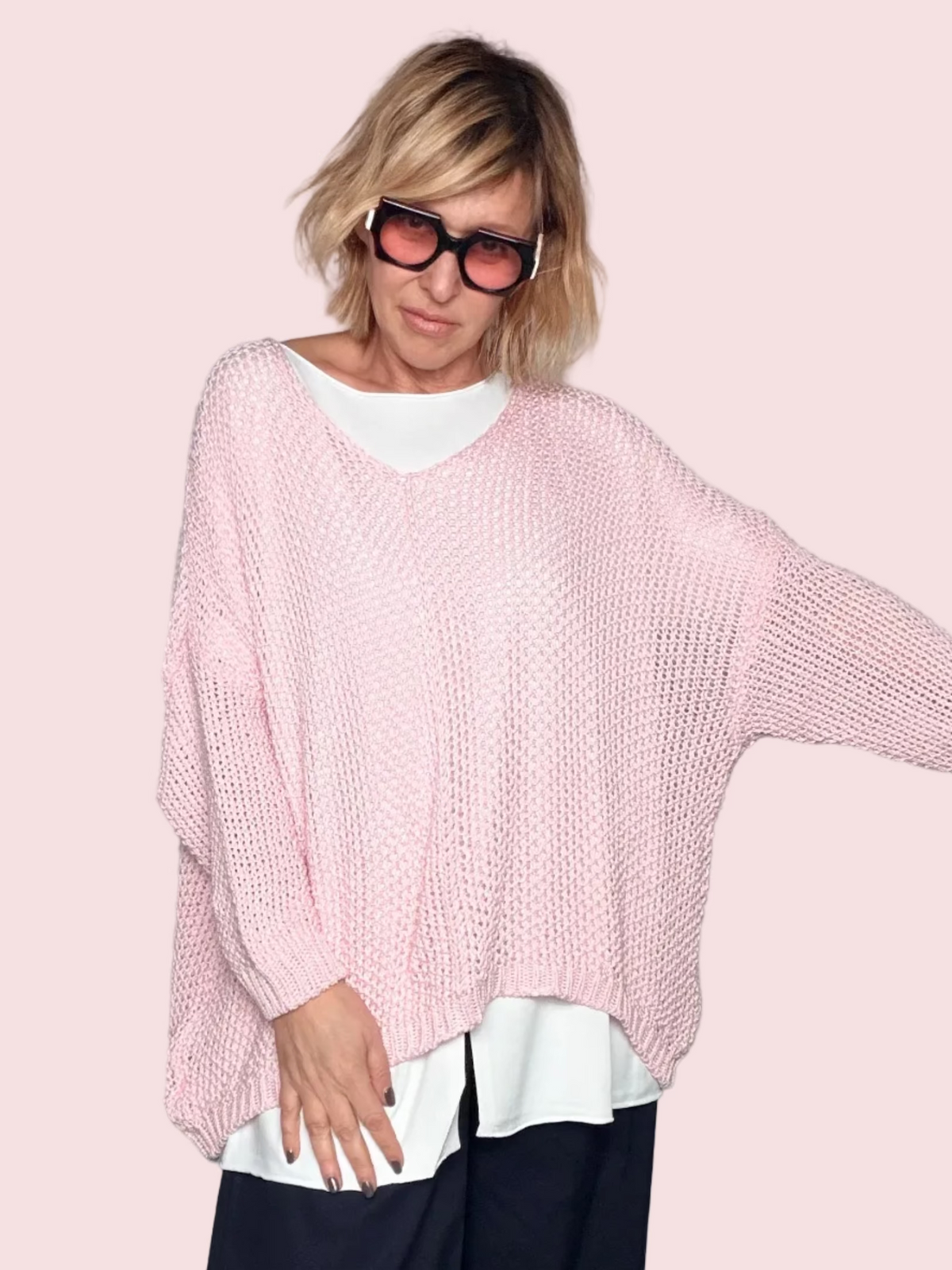 Maglia a Rete Oversize