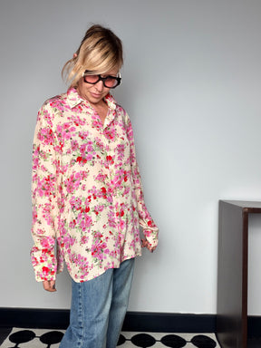 Camicia Oversize a Fiori