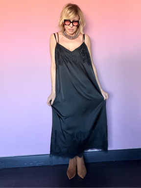 Slip Dress con Pizzo