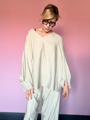 Blusa Over Crinkle