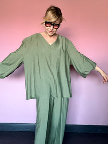 Blusa Over Crinkle