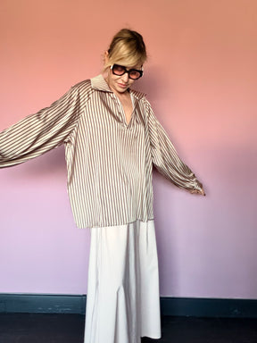 Camicia Over a Righe