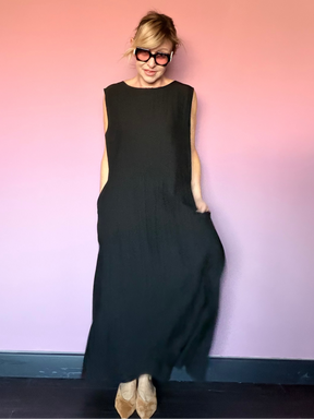 Abito Maxi Over con Tasche