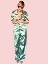Pantalone Wide Leg Raso