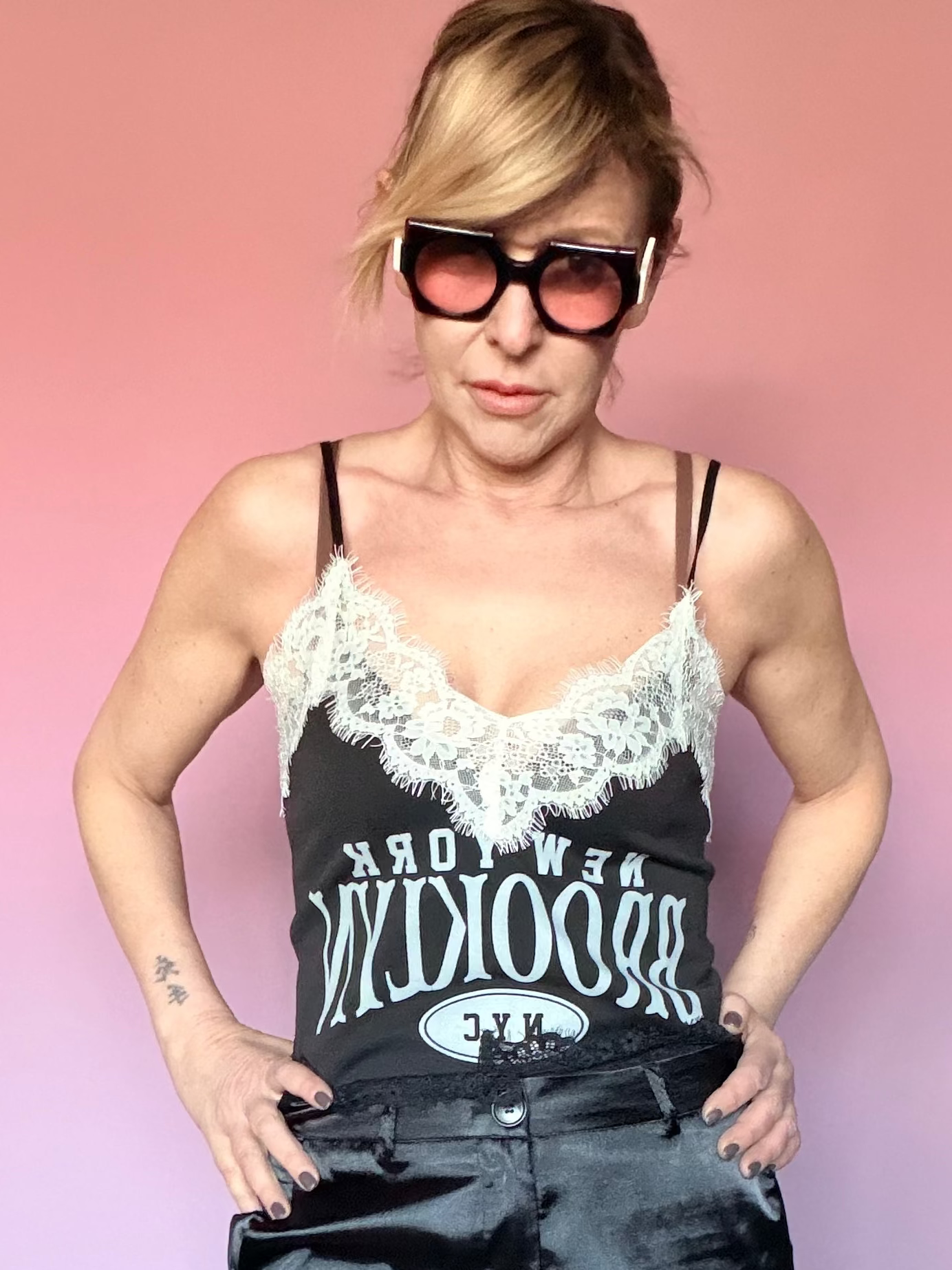 Top Brooklyn con Bordo in Pizzo
