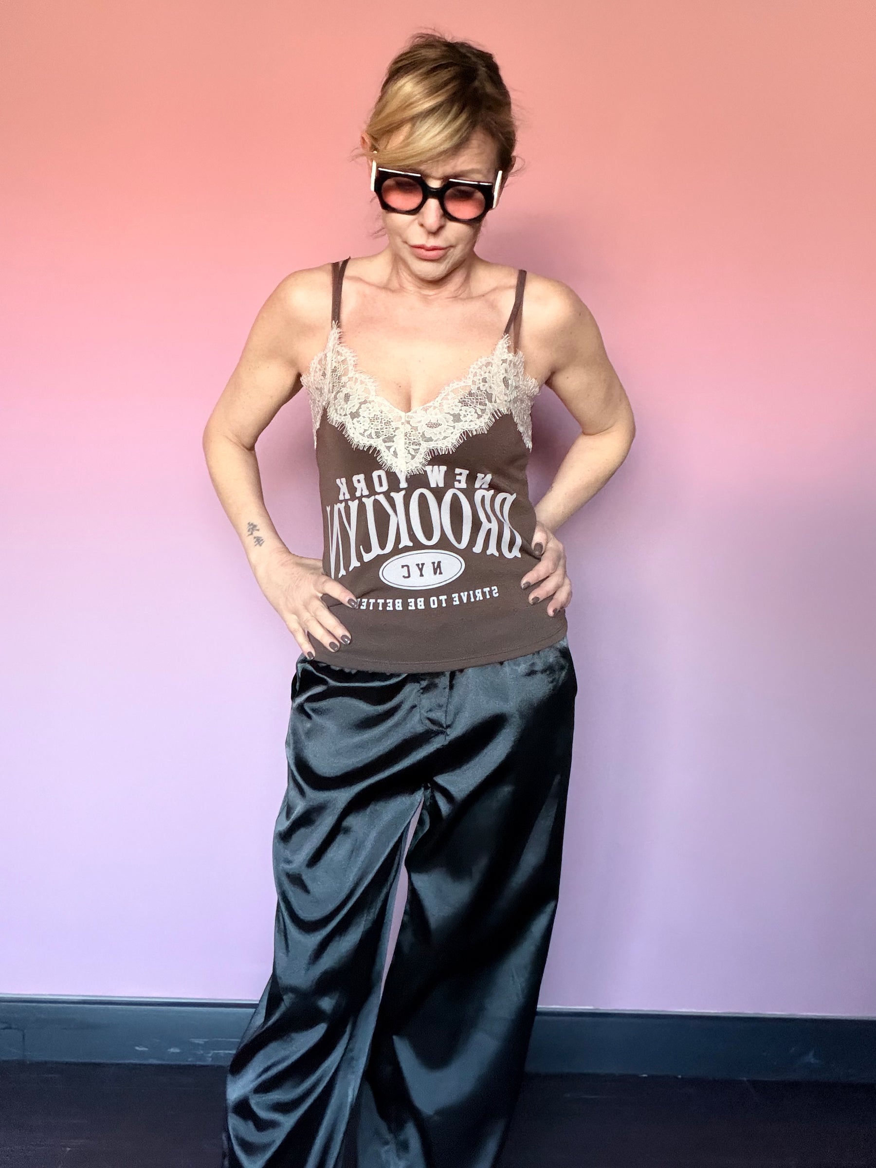 Top Brooklyn con Bordo in Pizzo