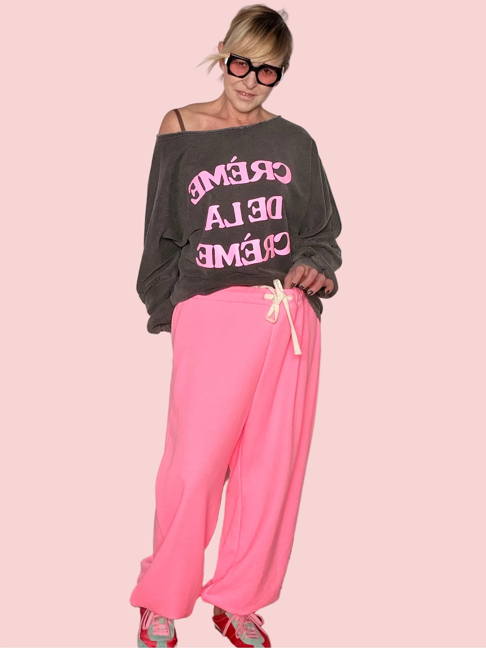 Pantalone Felpa Wide Leg
