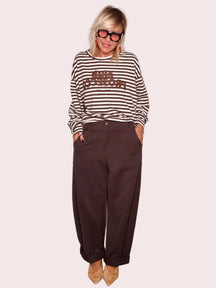 Pantalone Ovetto Oversize in felpa