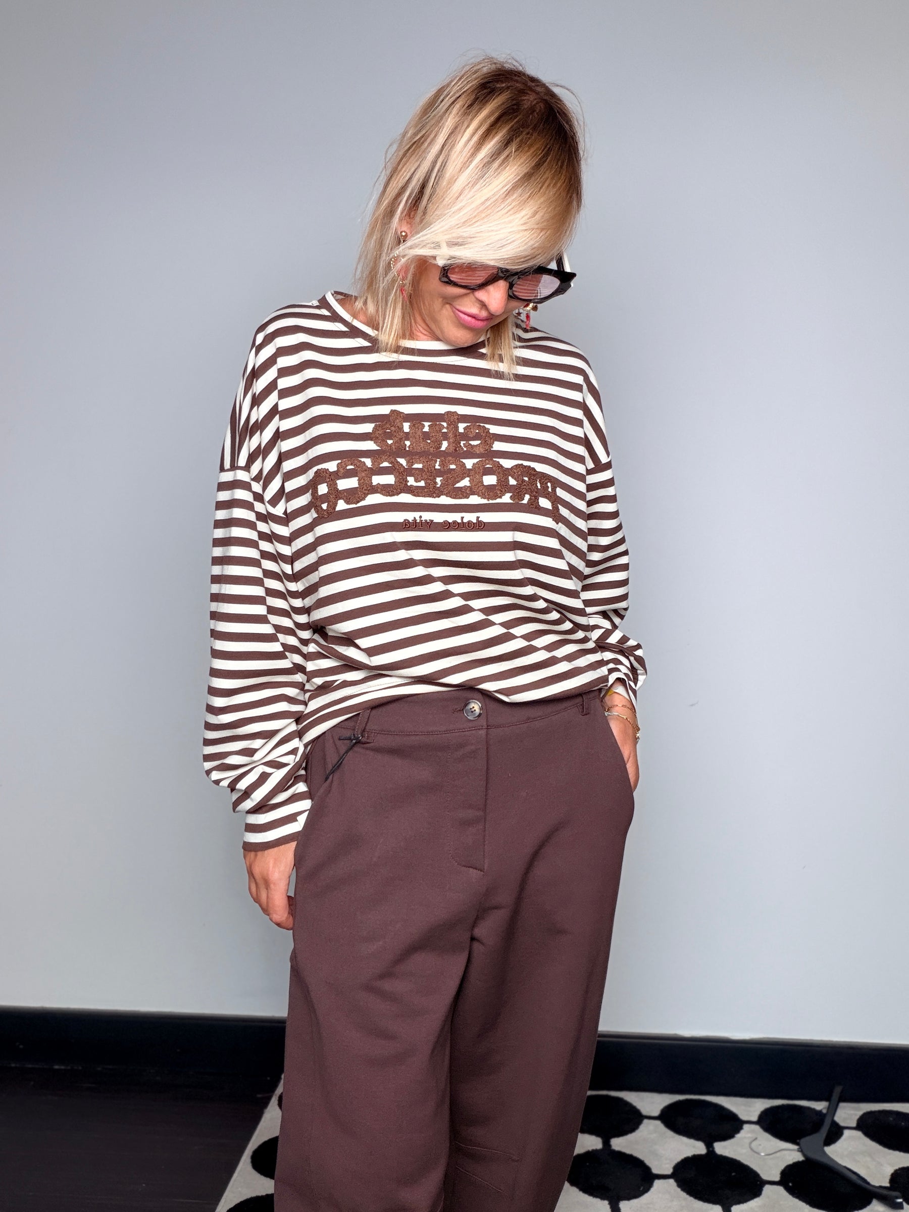 Pantalone Ovetto Oversize in felpa