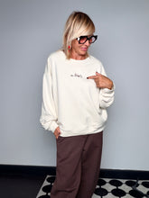 Felpa Oversize C'est La Vie Scritta Retro
