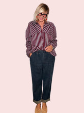 Pantalone Jeans Ovetto Balloon Blu Scuro