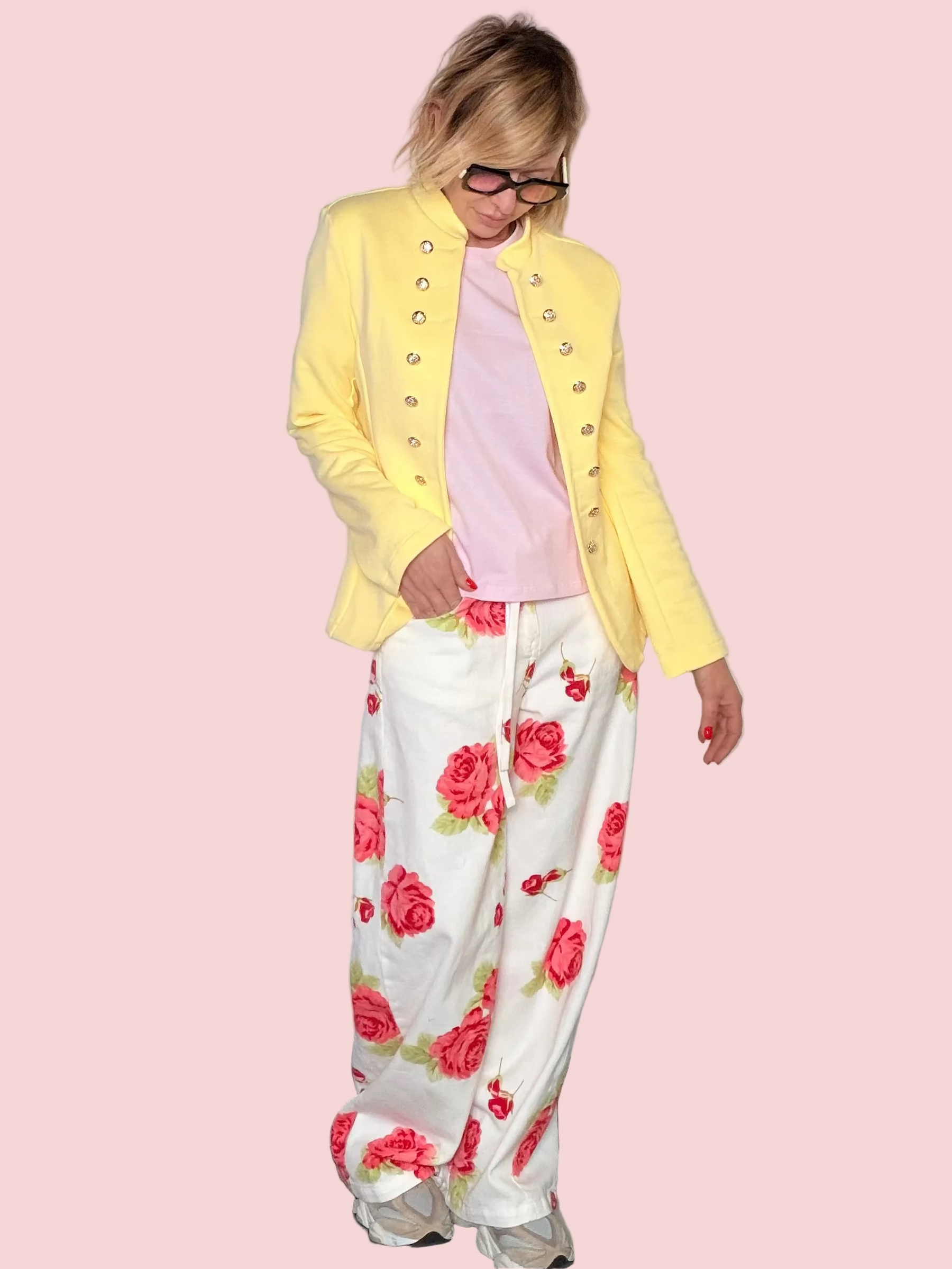 Giacca Felpa Stile Napoleone – Giallo Limone