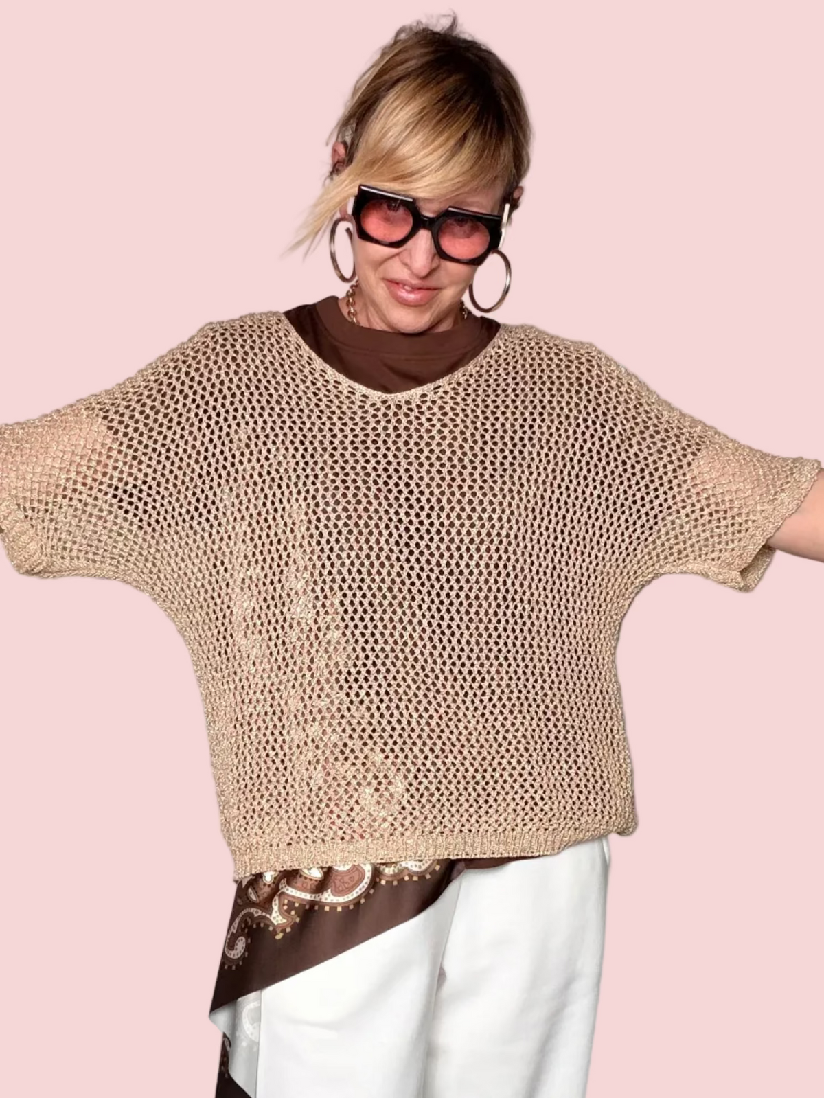 Maglia Traforata Oversize