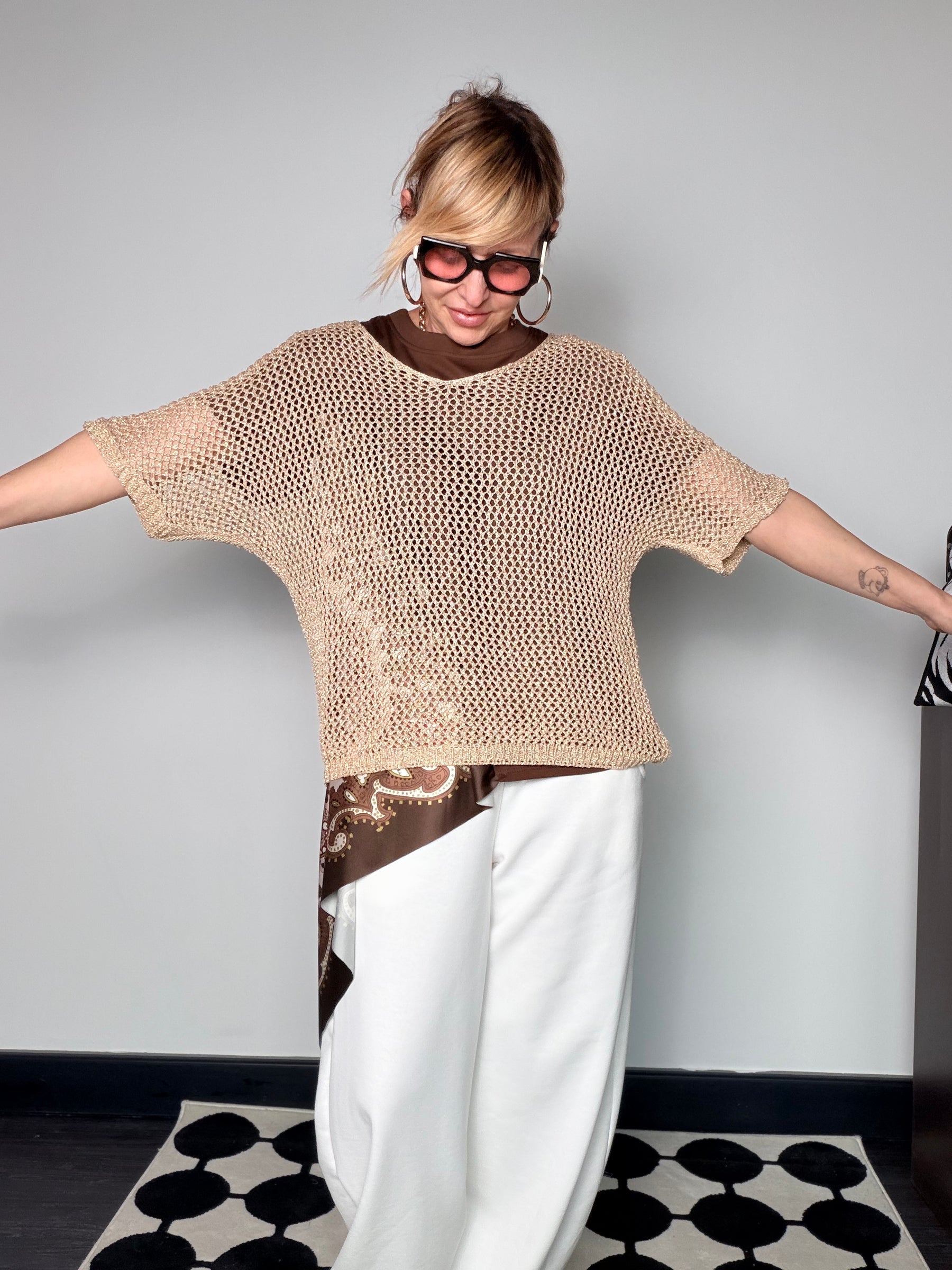 Maglia Traforata Oversize
