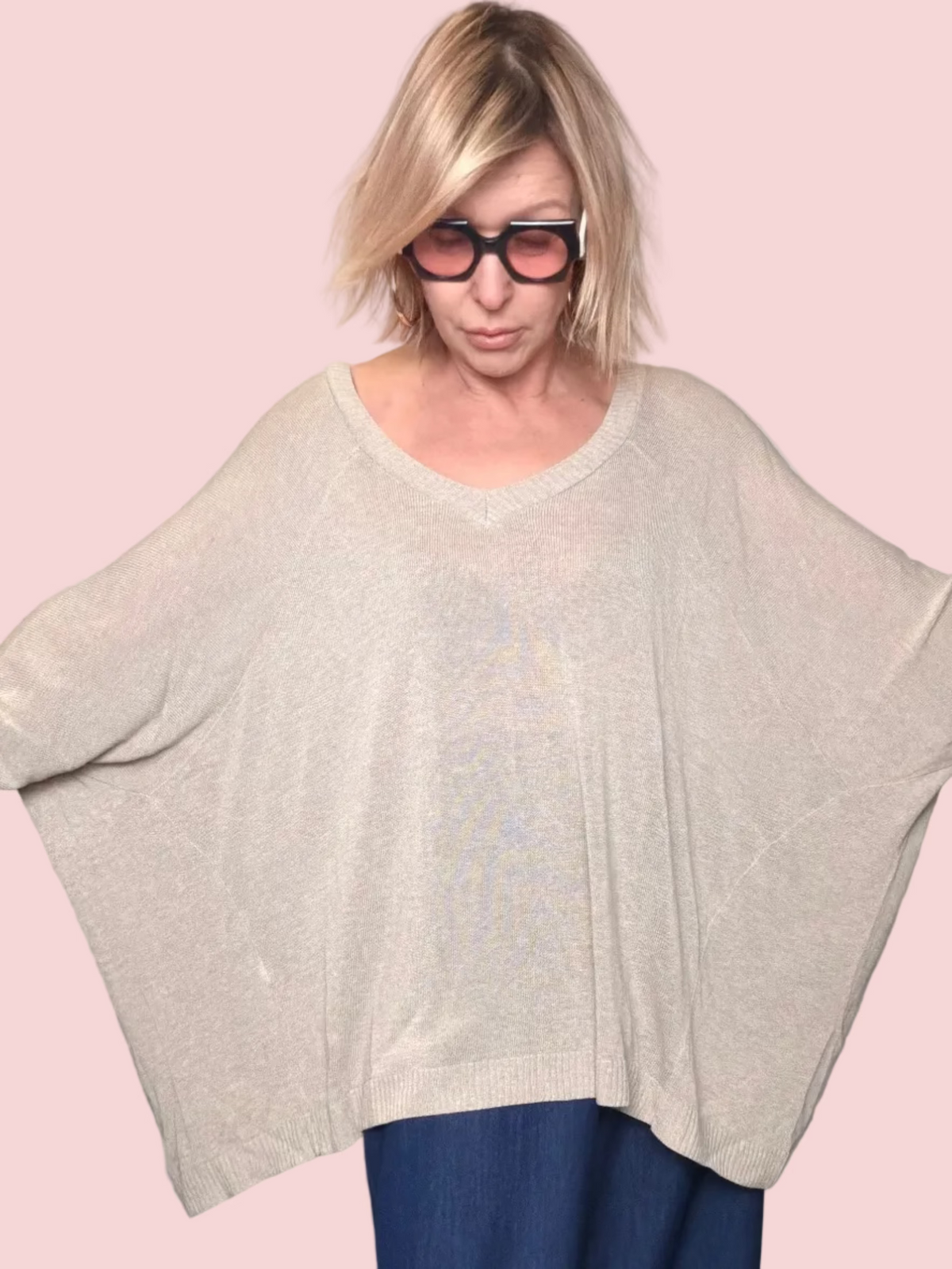 Maglia Oversize in Filo di Viscosa