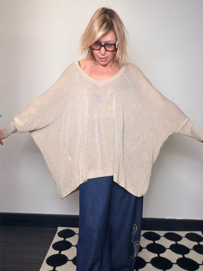 Maglia Oversize in Filo di Viscosa