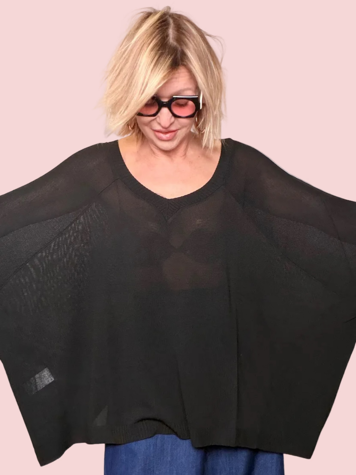 Maglia Oversize in Filo di Viscosa