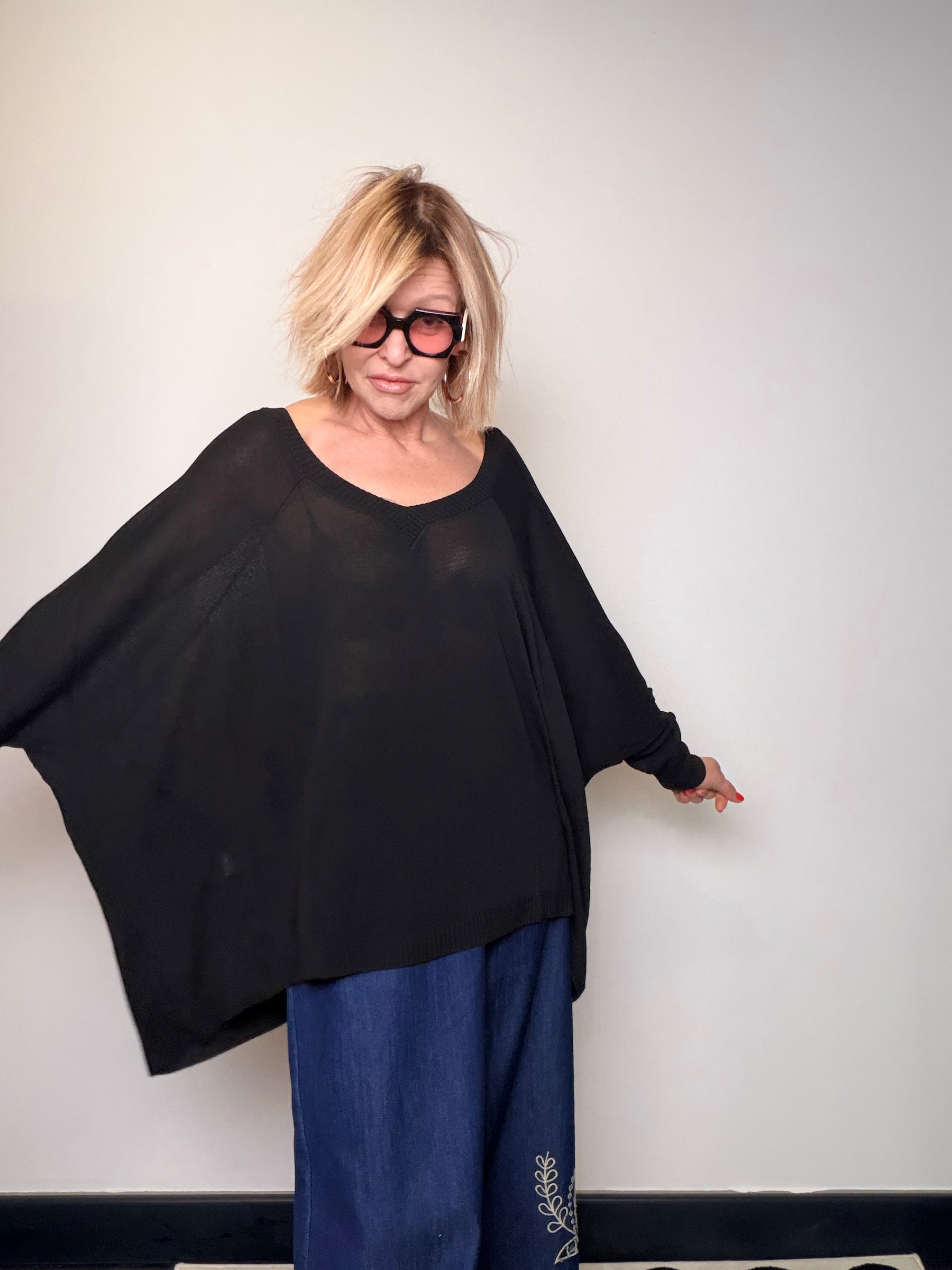 Maglia Oversize in Filo di Viscosa