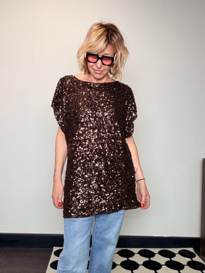 Maglia Oversize a Paillettes