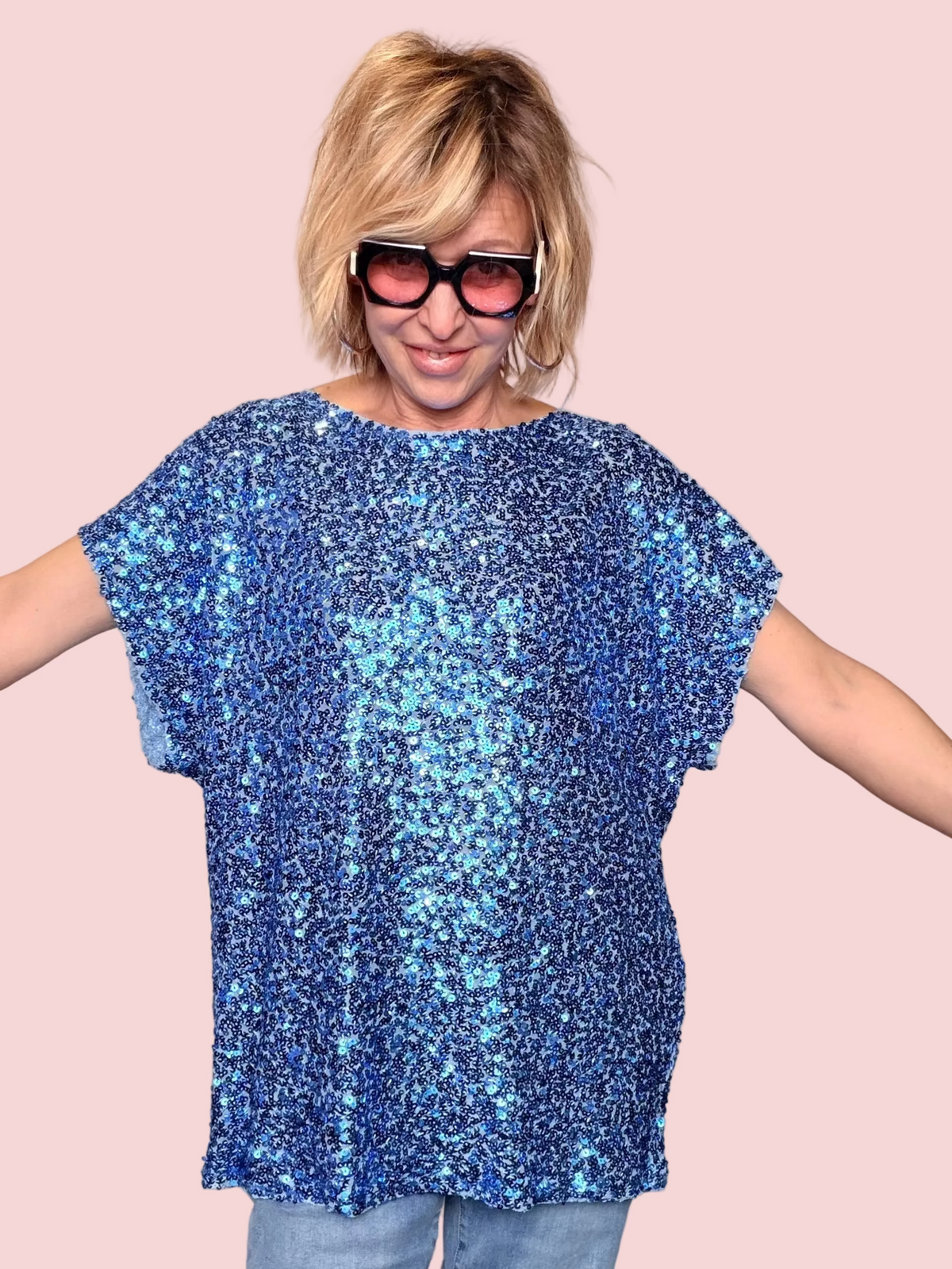 Maglia Oversize a Paillettes