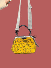 Mini Doctor Bag Gialla Graffiti Tattoo Art Tracolla Scacchi