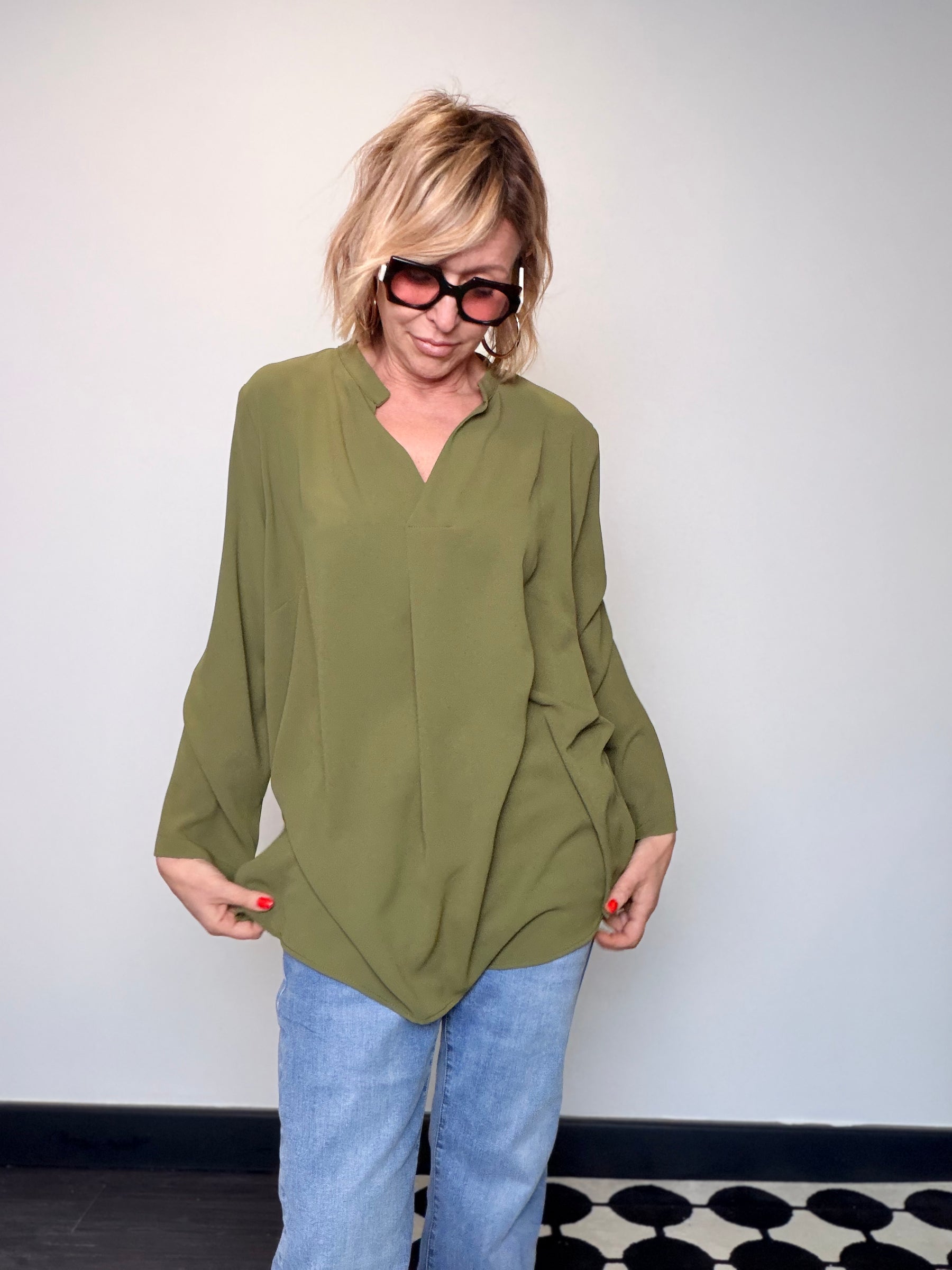 Camicia Fluida Oversize (no stiro)
