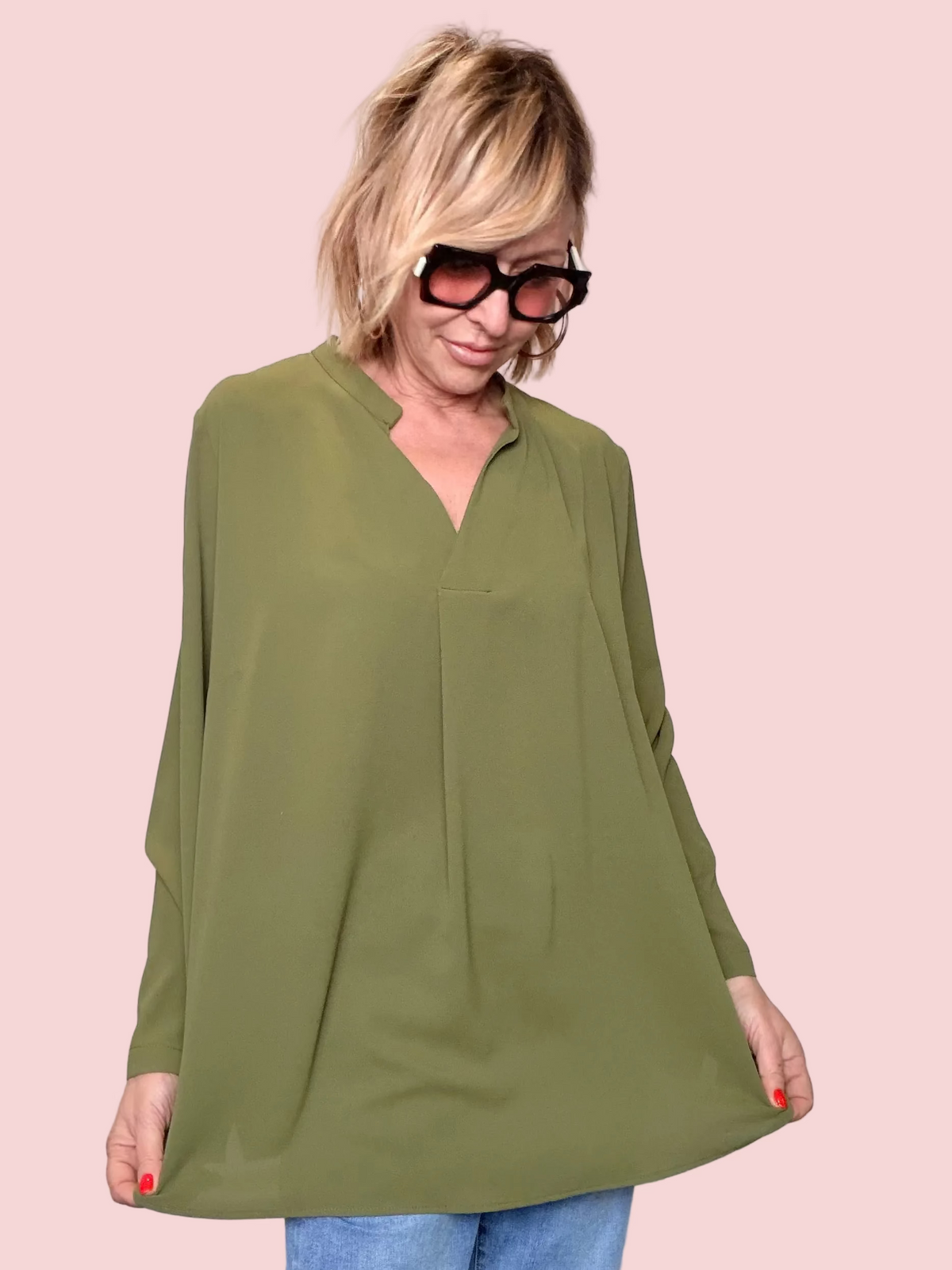 Camicia Fluida Oversize (no stiro)