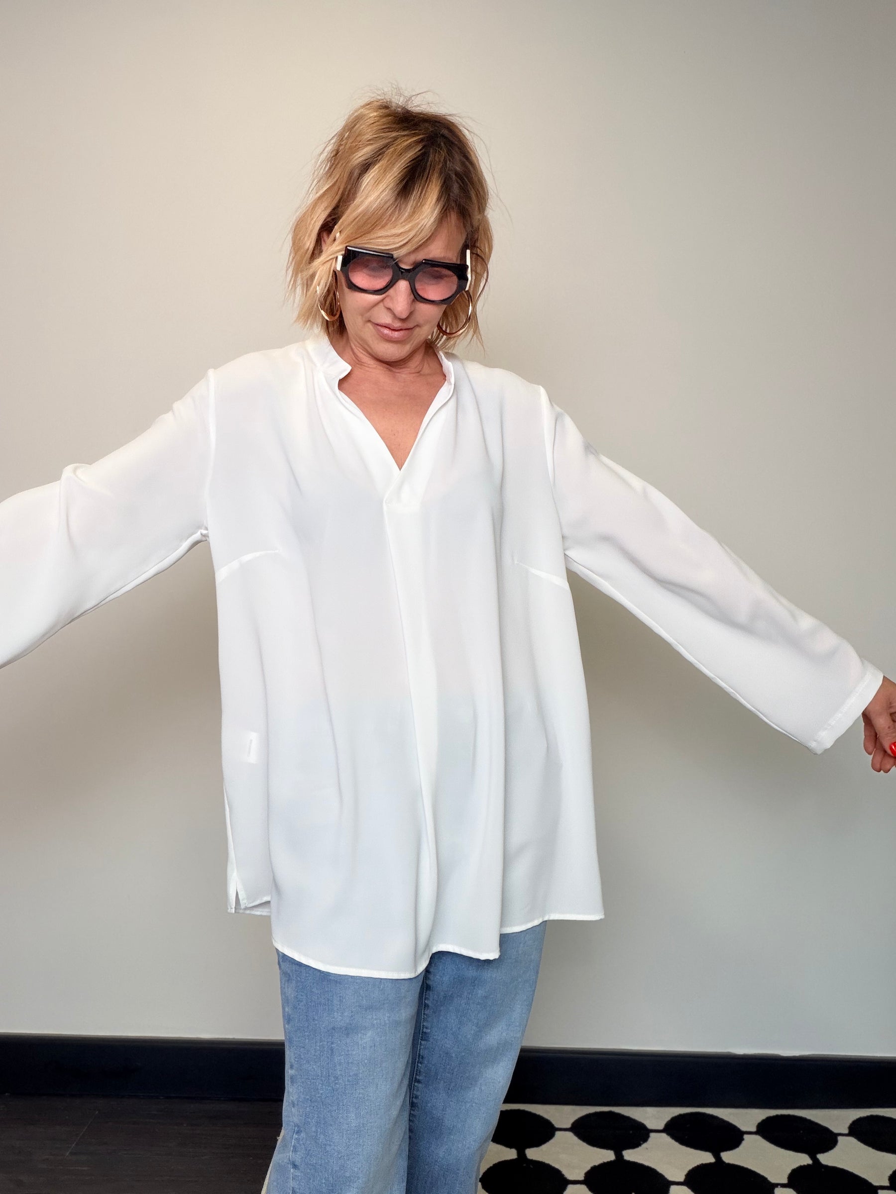 Camicia Fluida Oversize (no stiro)
