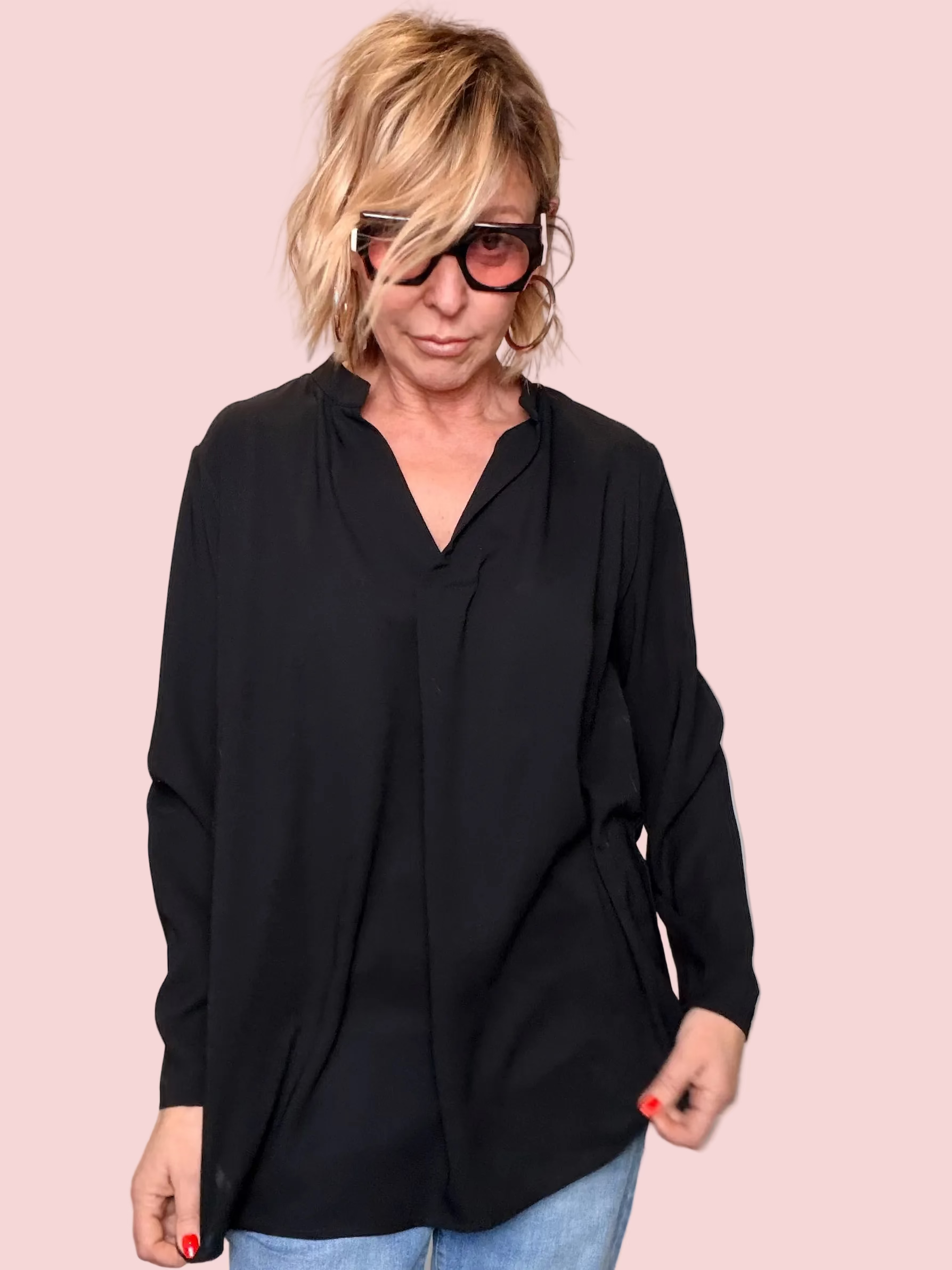 Camicia Fluida Oversize (no stiro)