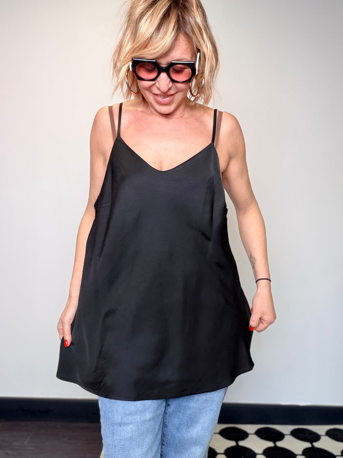 Top in Viscosa Scollo a V (Copia)