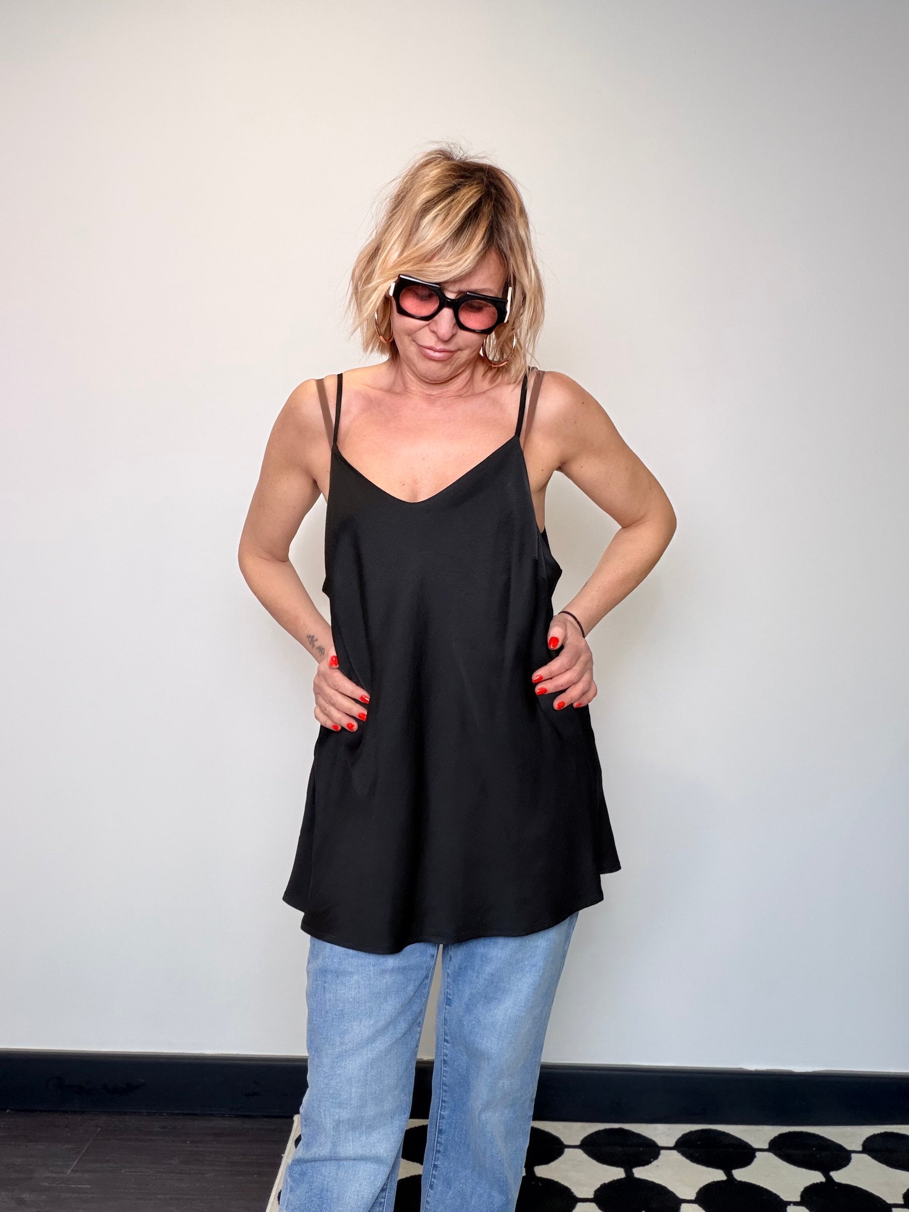 Top in Viscosa Scollo a V