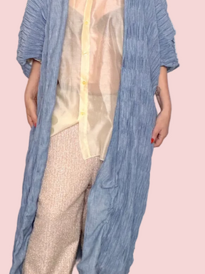 Chemisier Kimono   Azzurro